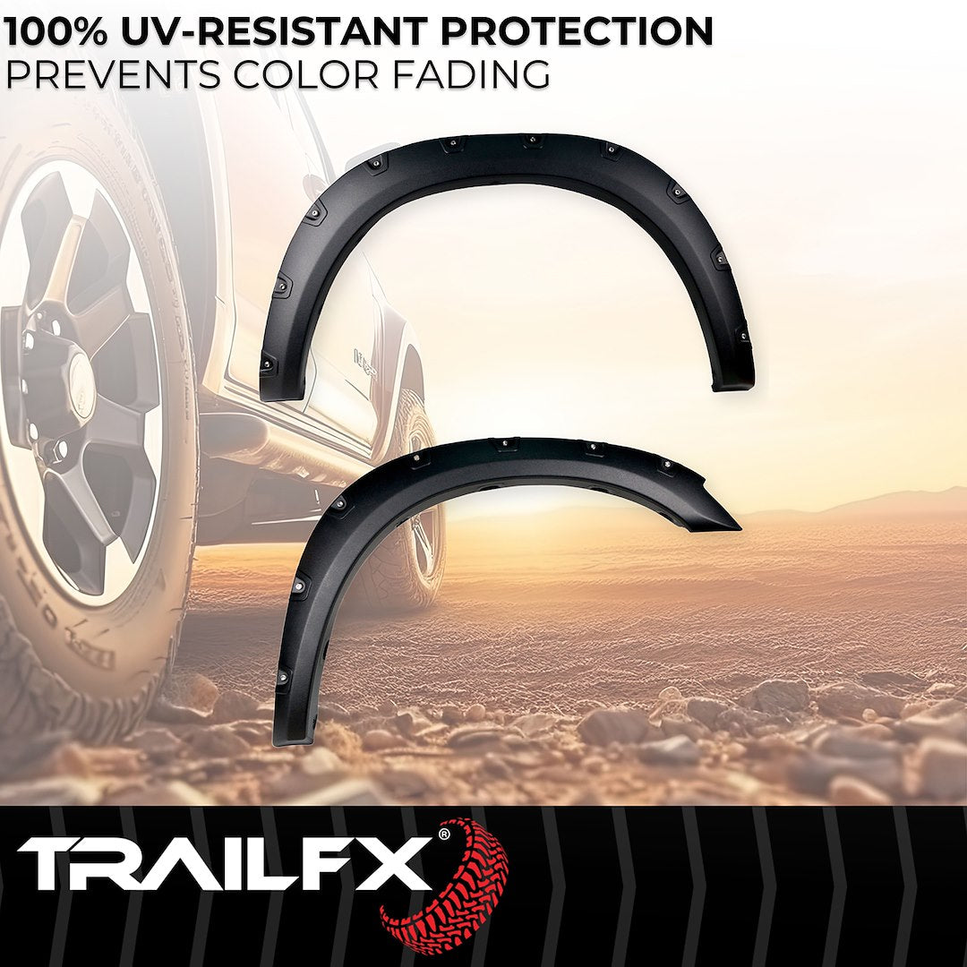 TrailFX Pocket Style Fender Flares For Ram 2500/3500, Textured (TFD3004T)