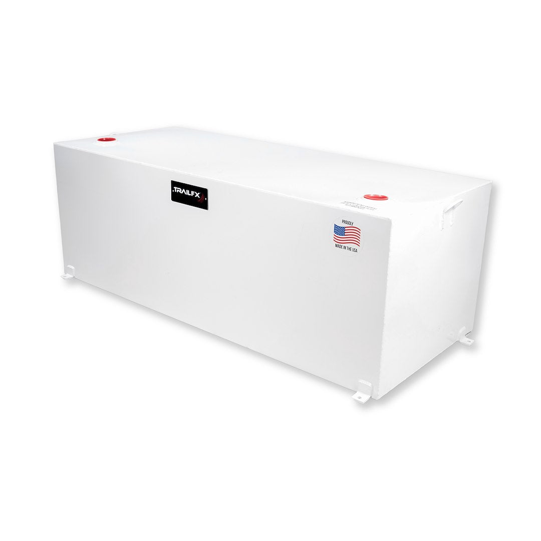TrailFX 98 Gallon Steel Liquid Transfer Rectangle Tank-White (21098SW)