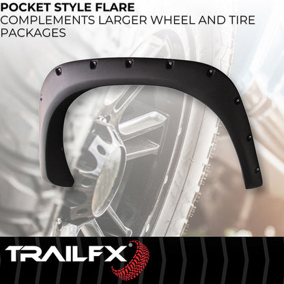 TrailFX Pocket Style Fender Flares For Ram 1500 (TFD3001S)