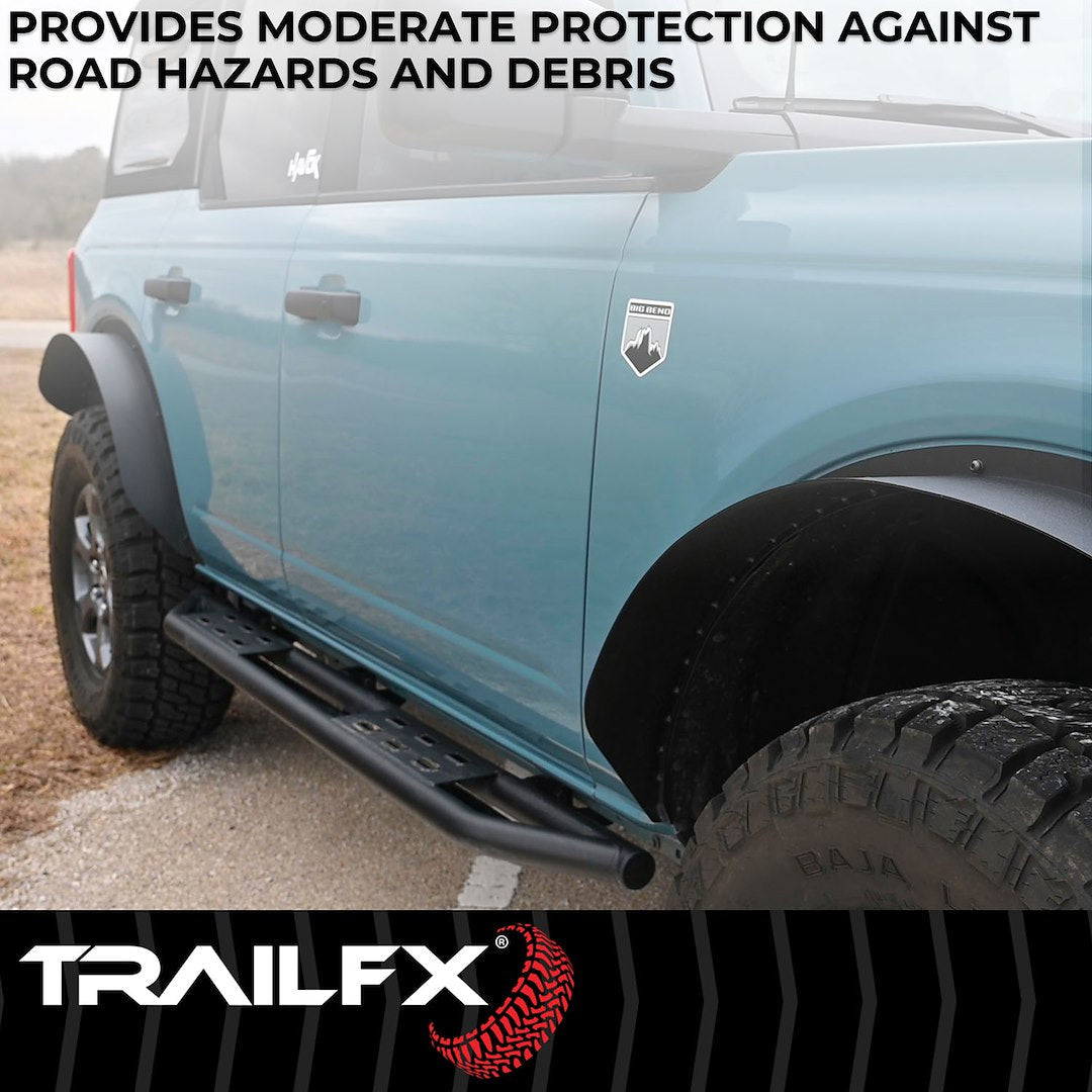 TrailFX Rocker Guards for Ford Bronco 4 Door (BR011T)