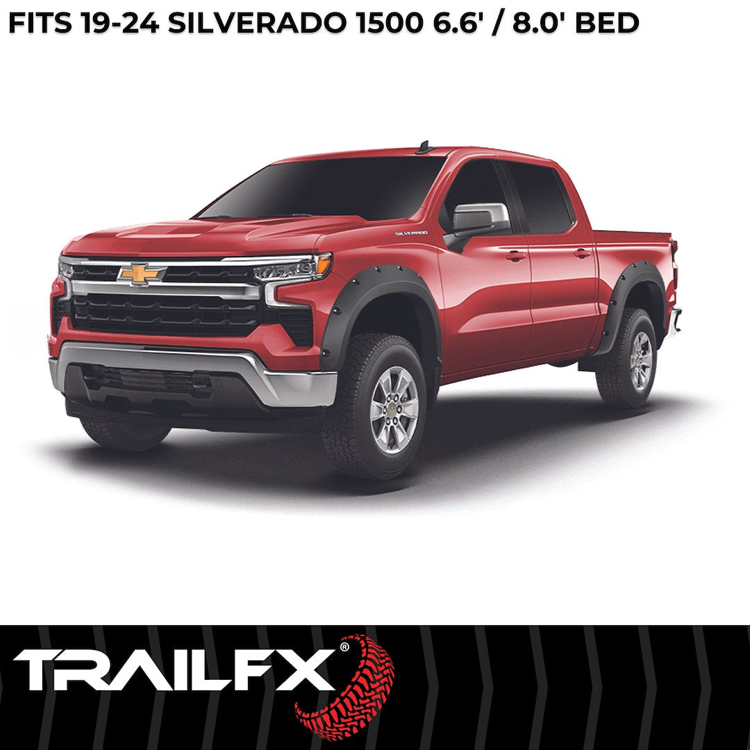 TrailFX Pocket Style Fender Flares For Chevrolet Silverado 1500 (TFC3005S)