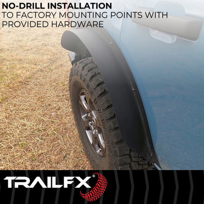 TrailFX Rear Flat Fender Flares For Ford Bronco 4 Door (BR006T)