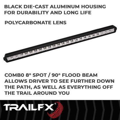 TrailFX 30" Single Row LED Light Bar (30SRSCM)