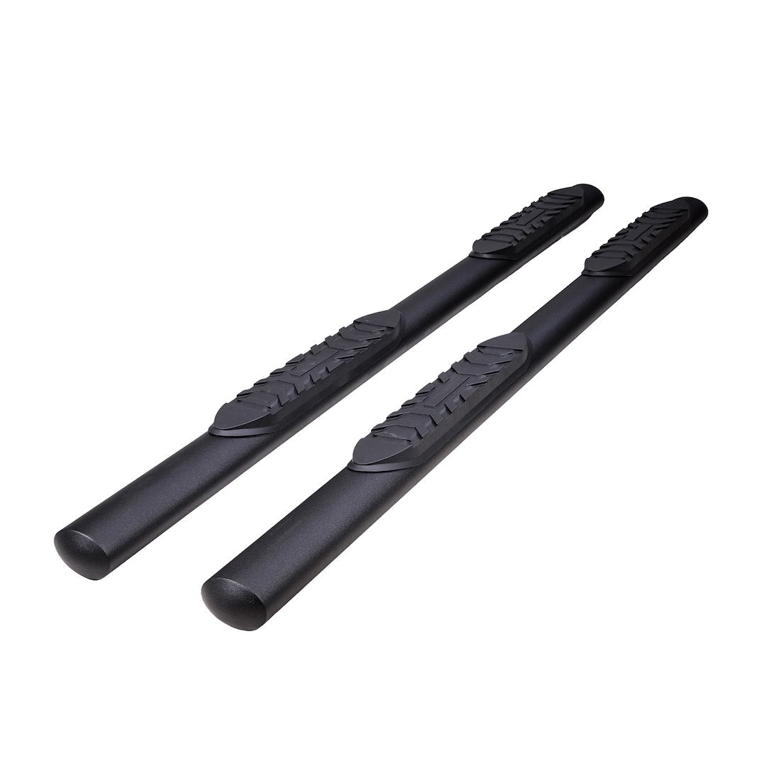 TrailFX 4" Oval Straight Step Bar For Toyota Tundra Double- Black (A1557T)
