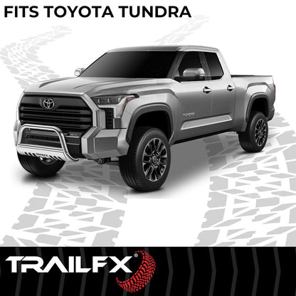 TrailFX 3" Round Bull Bar For Toyota Tundra-Stainless (B0044S)