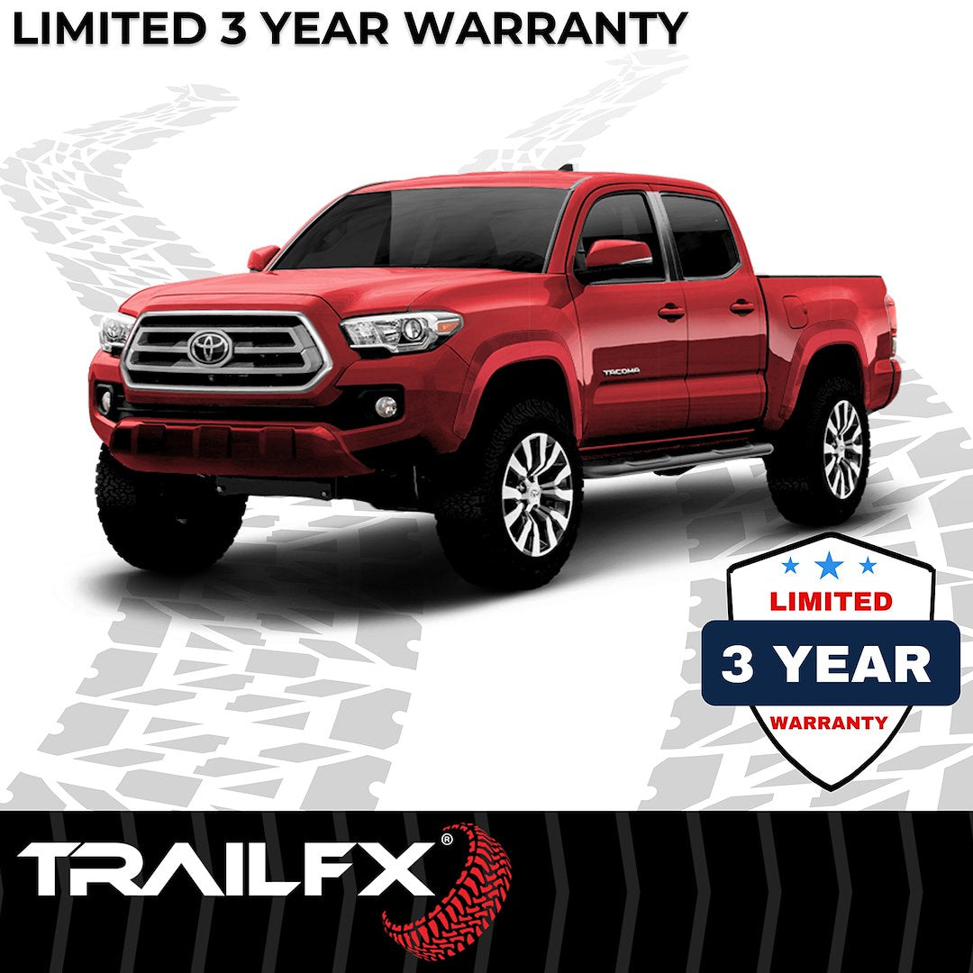 TrailFX 3" Round Step Bar For Toyota Tacoma Access- Black (A0009B)