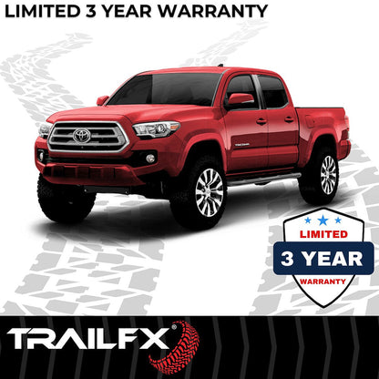 TrailFX 3" Round Step Bar For Toyota Tacoma Access- Black (A0009B)