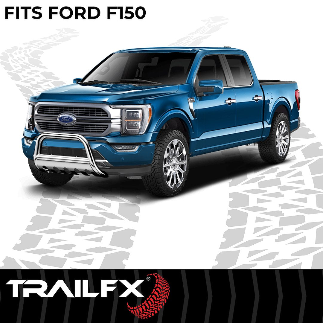 TrailFX 3" Round Bull Bar For Ford F150/Expedition- Stainless (B0028S)