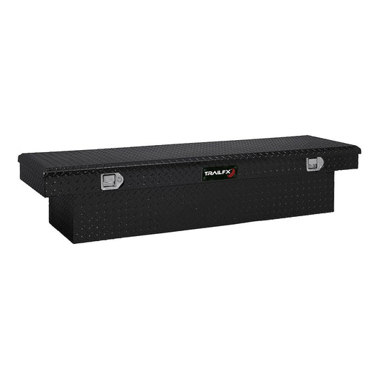 TrailFX 69 Inch Aluminum Single Lid Crossover Toolbox- Gloss Black (110702)
