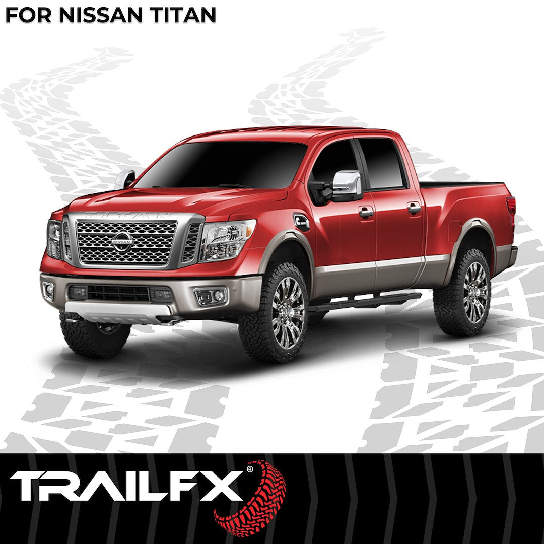 TrailFX A4 Step Bars For Nissan Titan Crew Cab (AL4015B)
