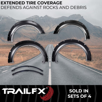 TrailFX Pocket Style Fender Flares for Ford F150 (TFF3011S)