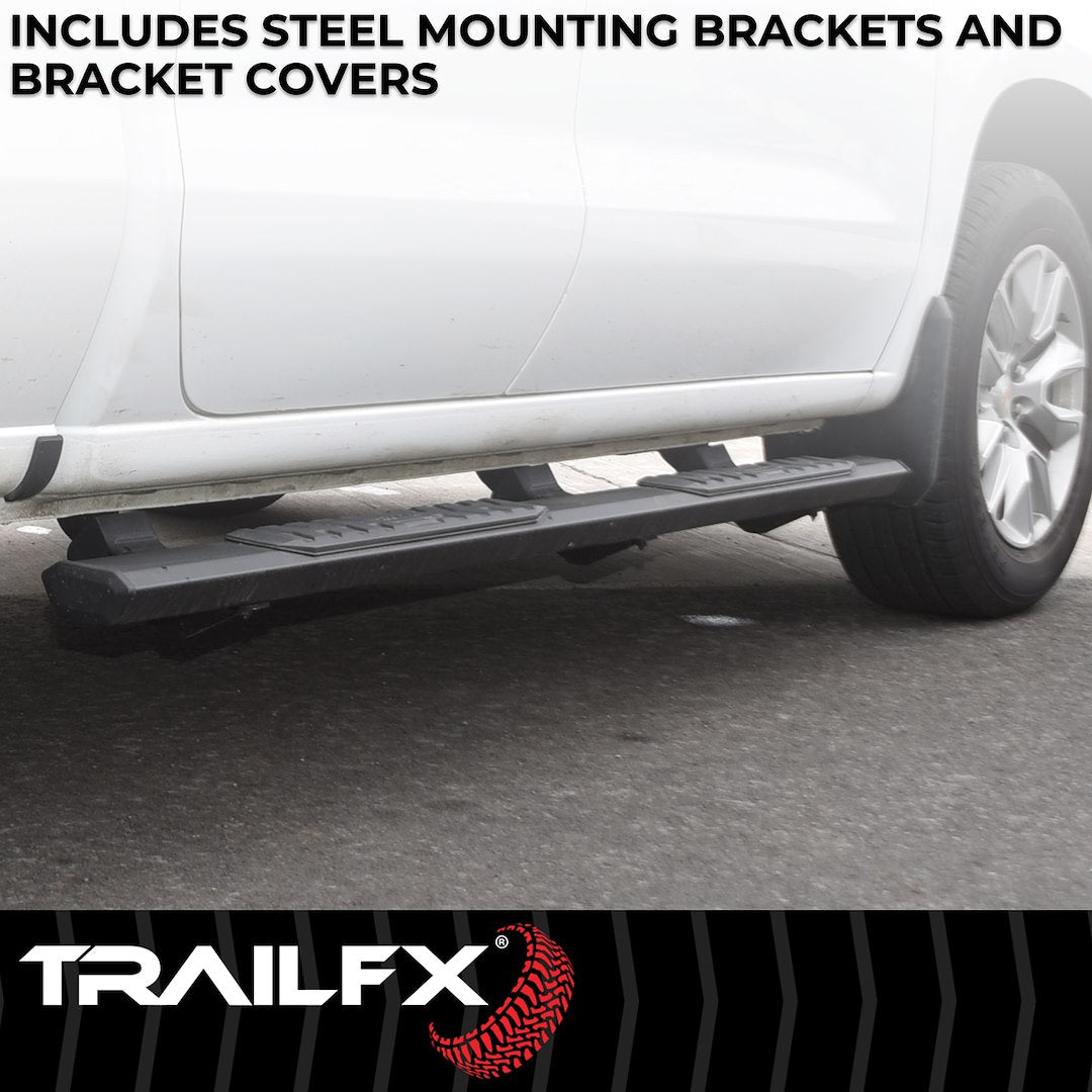 TrailFX A4 Step Bars For Toyota Tundra Crew Max (AL4022B)