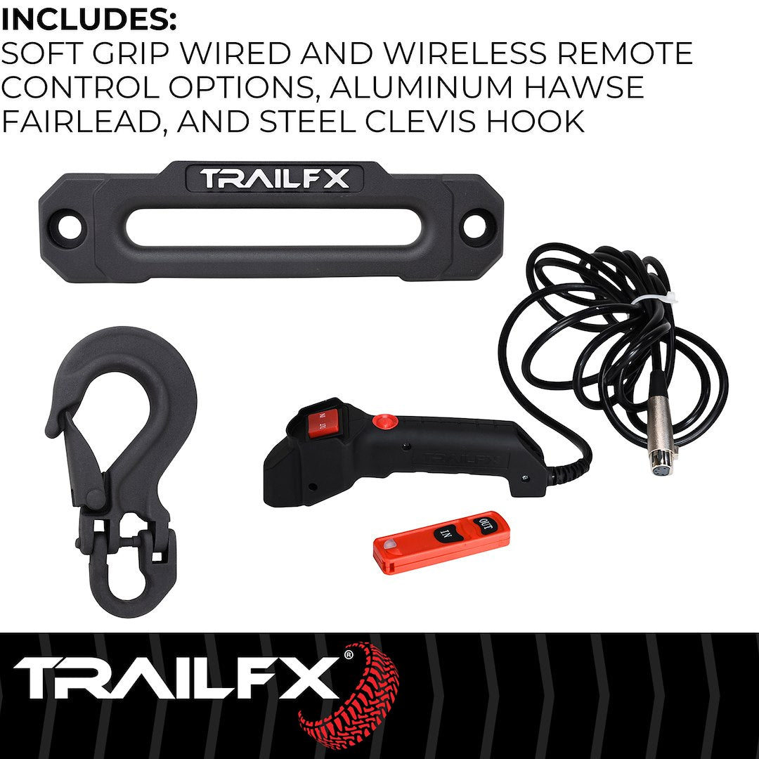 TrailFX Reflex 2.0 Synthetic Rope Winch 9500 Lb (WRS295B)