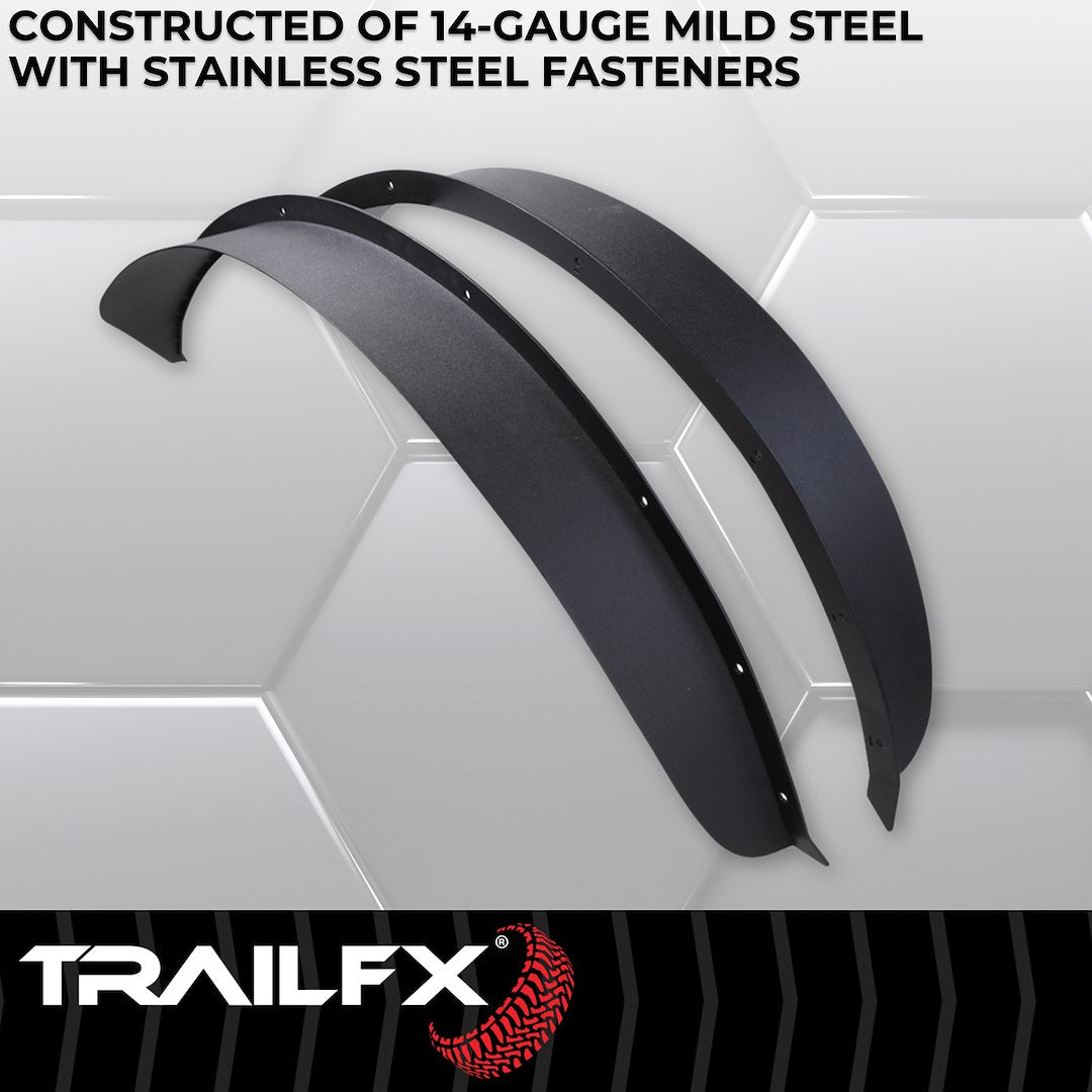 TrailFX Rear Flat Fender Flares For Ford Bronco 2 Door (BR013T)