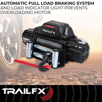 TrailFX Reflex 2.0 Steel Cable Winch 9500 Lb (WR295B)
