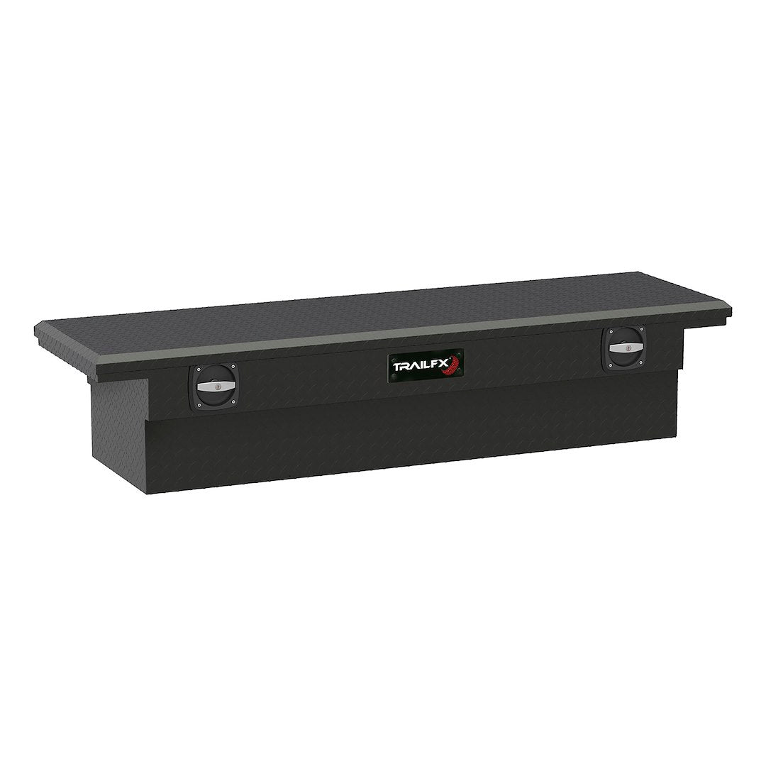 TrailFX 69 Inch Aluminum Trail Lock® Crossover Toolbox with Rail- Matte Black (120633C)