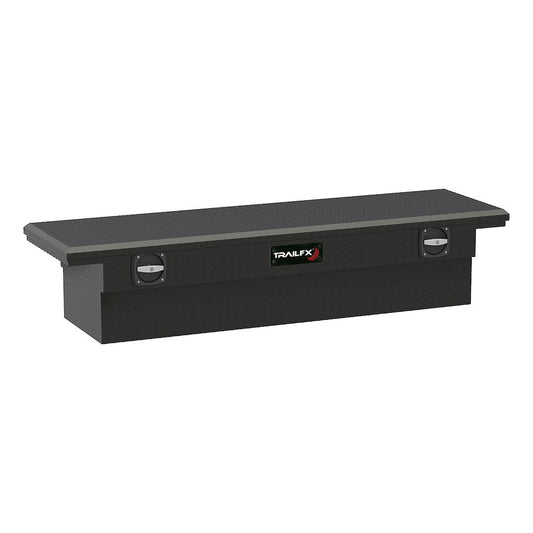 TrailFX 69 Inch Aluminum Trail Lock® Crossover Toolbox with Rail- Matte Black (120633C)