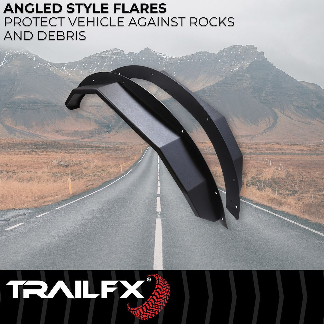 TrailFX Rear Angled Fender Flares For Ford Bronco 4 Door (BR008T)
