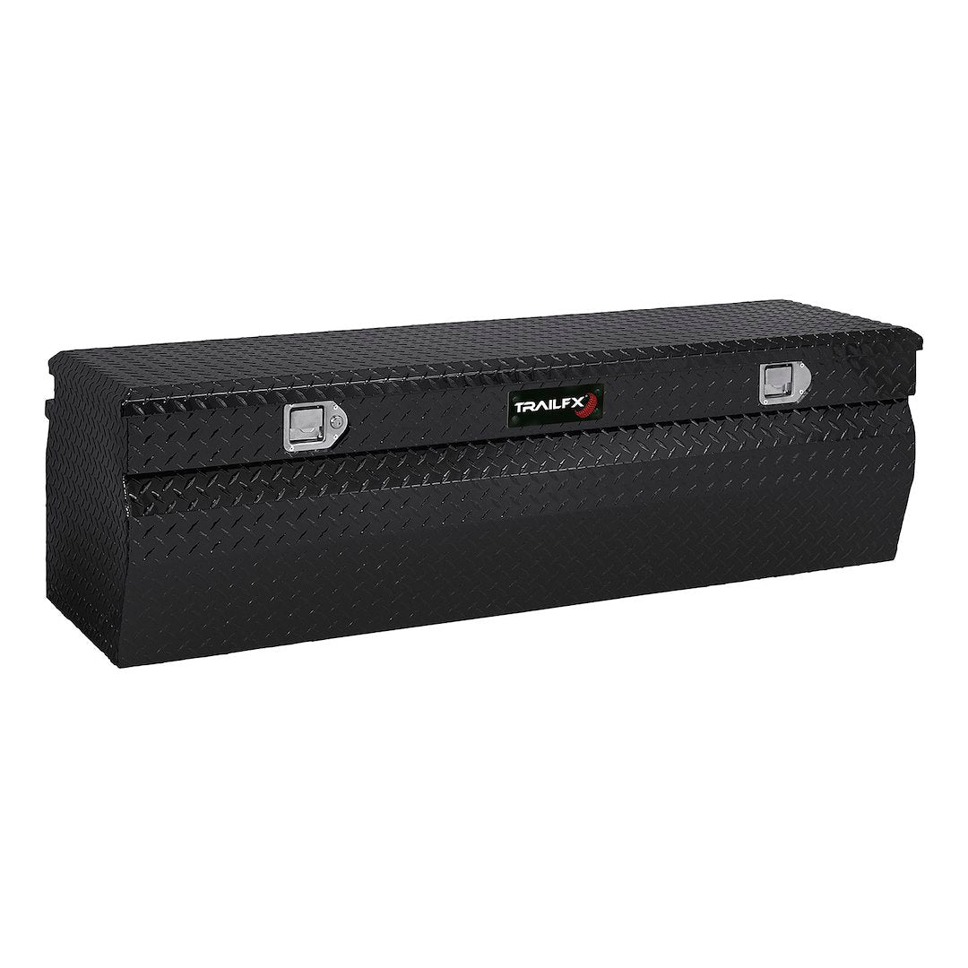TrailFX 56 Inch Aluminum Wedged Truck Chest- Gloss Black (150562)