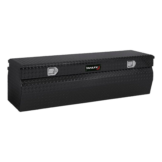 TrailFX 56 Inch Aluminum Wedged Truck Chest- Gloss Black (150562)