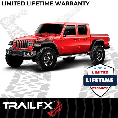 TrailFX 3" Round Step Bar For Jeep Gladiator- Stainless (A0063S)