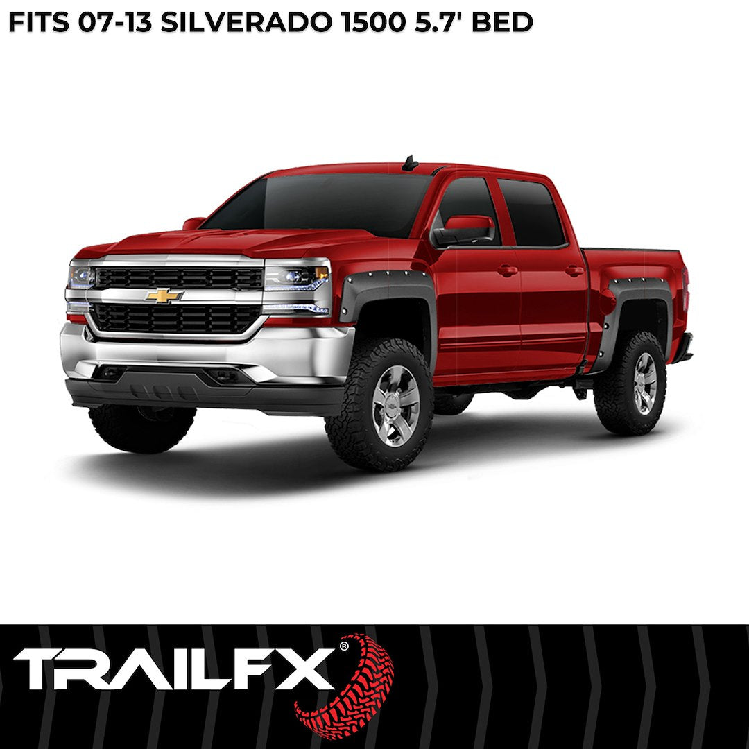 TrailFX Pocket Style Fender Flares For Chevrolet Silverado 1500 (TFC3003S)