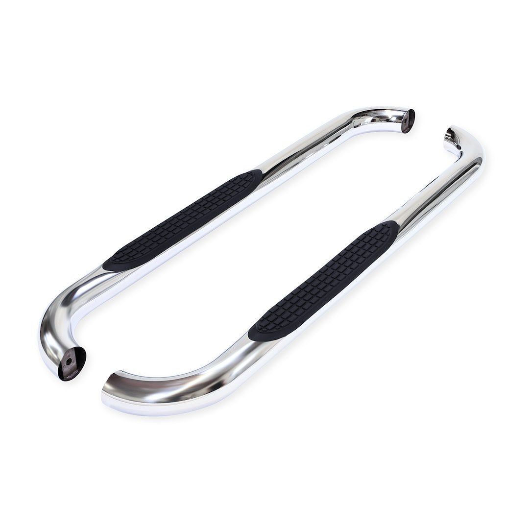 TrailFX 3" Round Step Bar For GM Silverado/Sierra Standard- Stainless (A0061S)