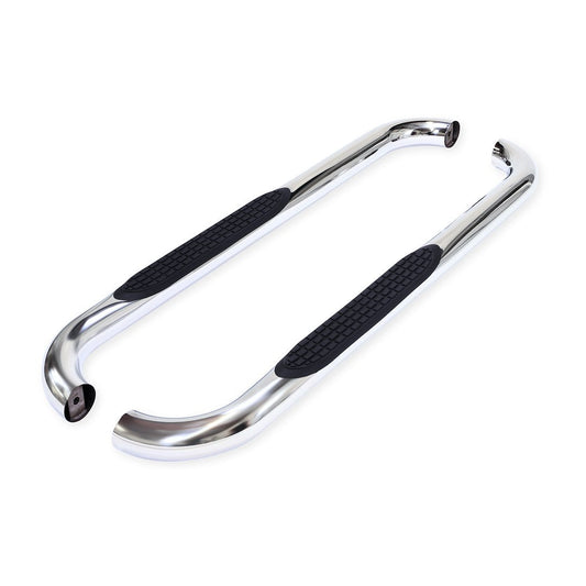 TrailFX 3" Round Step Bar For GM Silverado/Sierra Standard- Stainless (A0061S)
