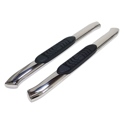 TrailFX 5" Oval Bent Step Bar For Ford F150-350 Standard-Stainless (A7072S)