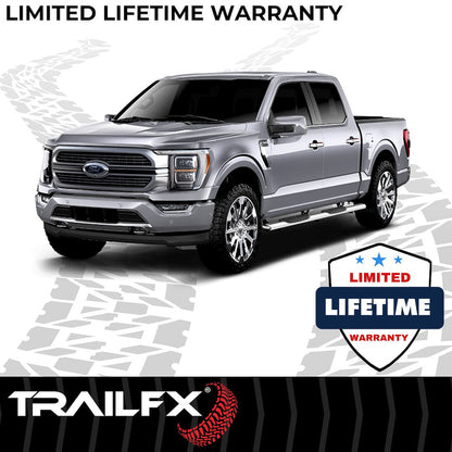 TrailFX 5" Oval Straight Step Bar For Ford F150-350 Extended-Stainless (A7041S)