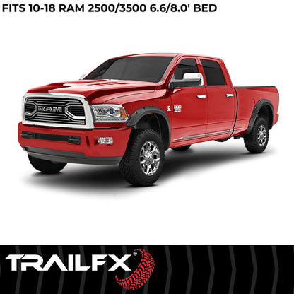 TrailFX Pocket Style Fender Flares For Ram 2500/3500, Textured (TFD3004T)