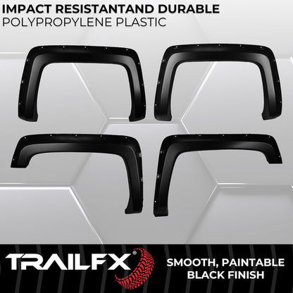 TrailFX Pocket Style Fender Flares For Chevrolet Silverado 1500-3500 (TFC3002S)