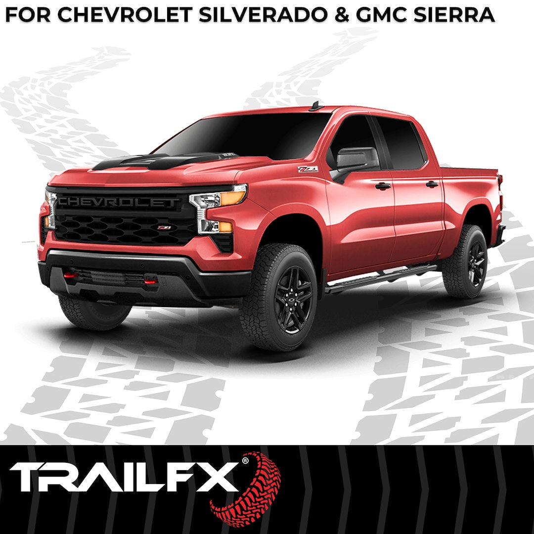 TrailFX A4 Step Bars For GM Silverado/Sierra Extended Cab (AL4003B)