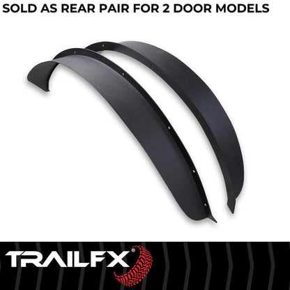 TrailFX Rear Flat Fender Flares For Ford Bronco 2 Door (BR013T)