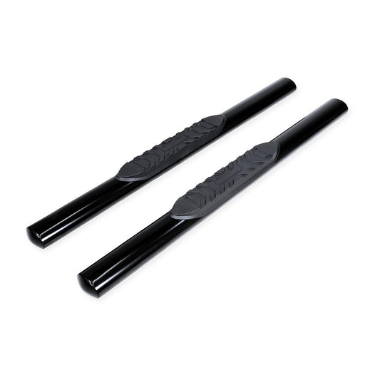 TrailFX 4" Oval Straight Step Bar For Ram 1500 Crew- Black (A1542B)