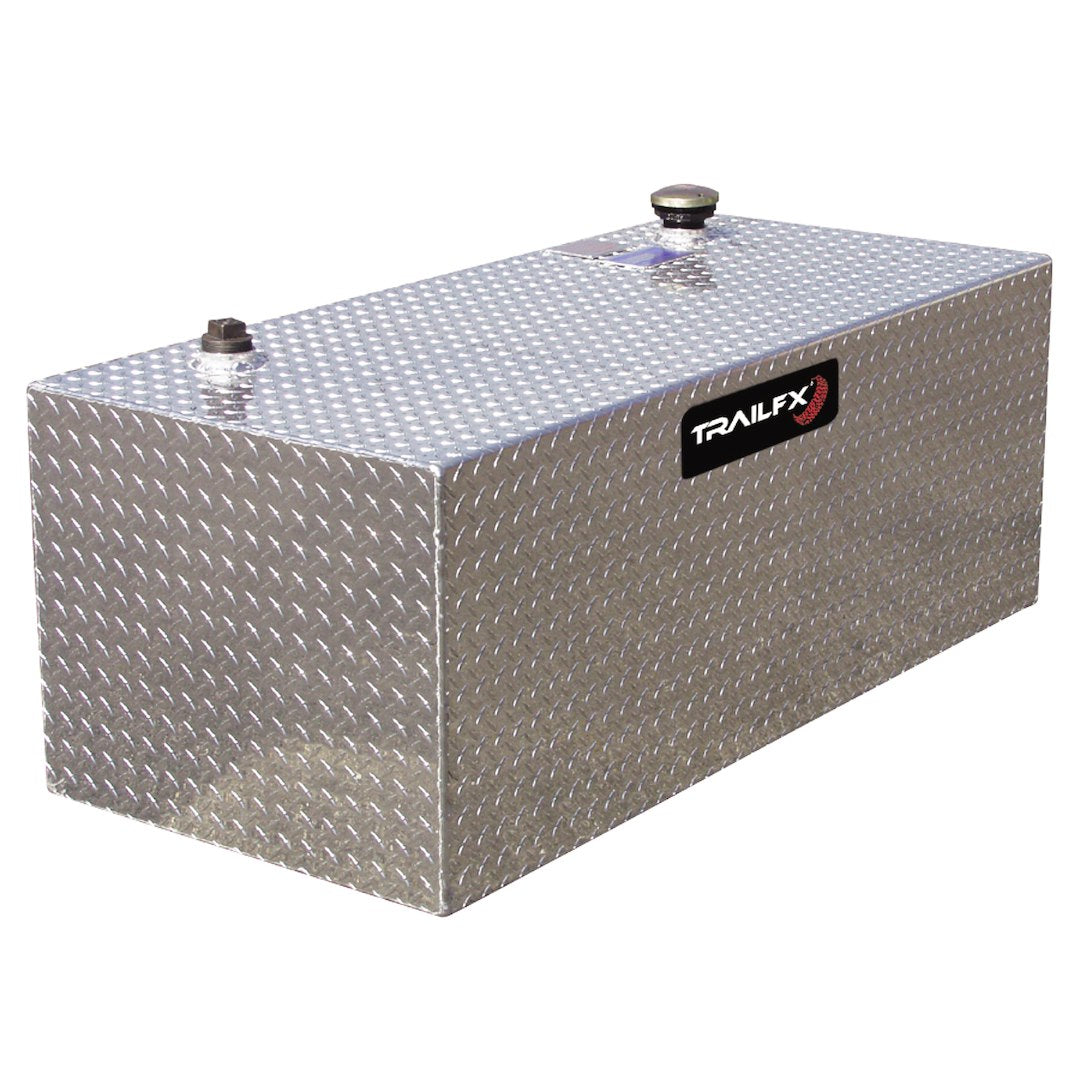 TrailFX 100 Gallon Aluminum Liquid Transfer Rectangle Tank-Brite (210201)