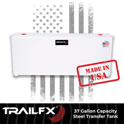TrailFX 37 Gallon Steel Liquid Transfer Rectangle Tank-Matte Black (21040SB)