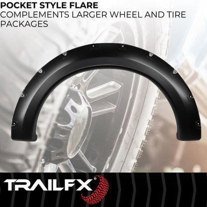 TrailFX Pocket Style Fender Flares for Ford F150 (TFF3001S)