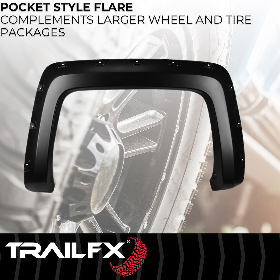 TrailFX Pocket Style Fender Flares For Chevrolet Silverado 1500-3500 (TFC3002S)