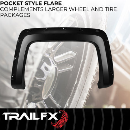 TrailFX Pocket Style Fender Flares For Chevrolet Silverado 1500-3500 (TFC3002S)