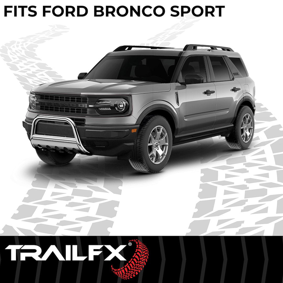 TrailFX 3" Round Bull Bar For Ford Bronco Sport-Stainless (B0042S)