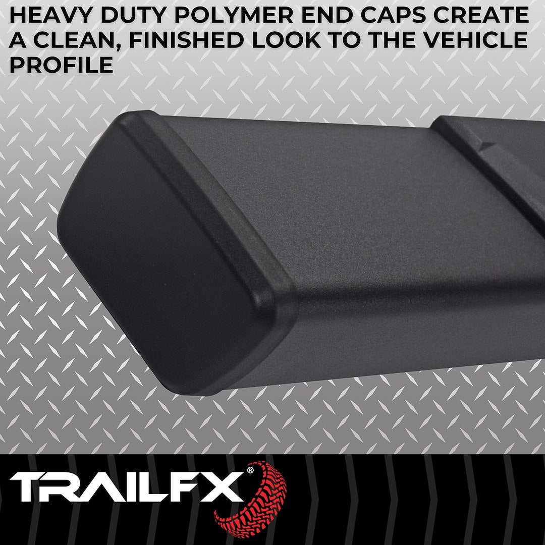 TrailFX T4 Trapezoid Step Bar For Jeep Gladiator-Black (A4022B)