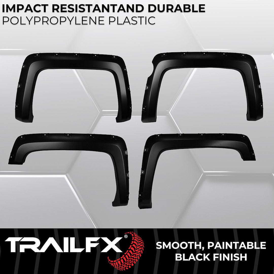 TrailFX Pocket Style Fender Flares For Chevrolet Silverado 1500 (TFC3004S)