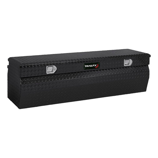 TrailFX 60 Inch Aluminum Wedged Truck Chest- Gloss Black (150602)