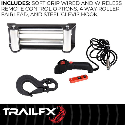 TrailFX Reflex 2.0 Steel Cable Winch 9500 Lb (WR295B)