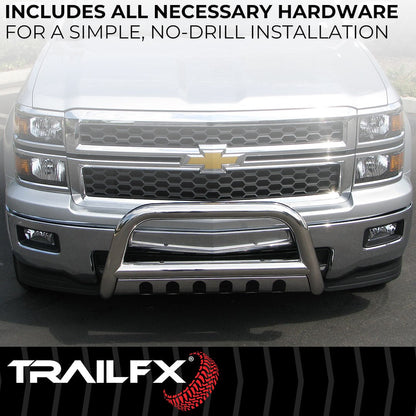 TrailFX 3" Round Bull Bar For Ford F150/Expedition- Stainless (B0028S)