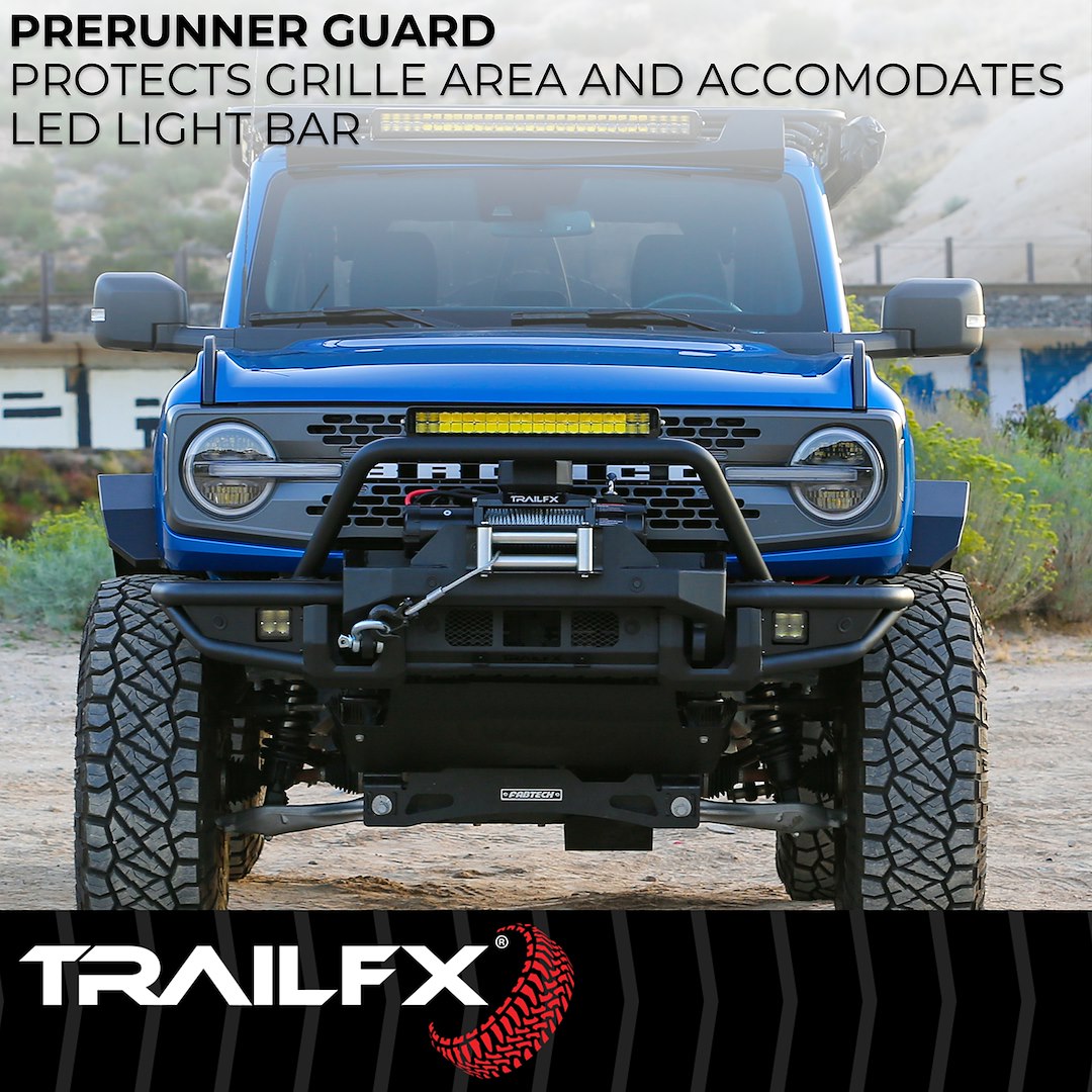 TrailFX Winch Mount Front Bumper For Ford Bronco (BR002T)