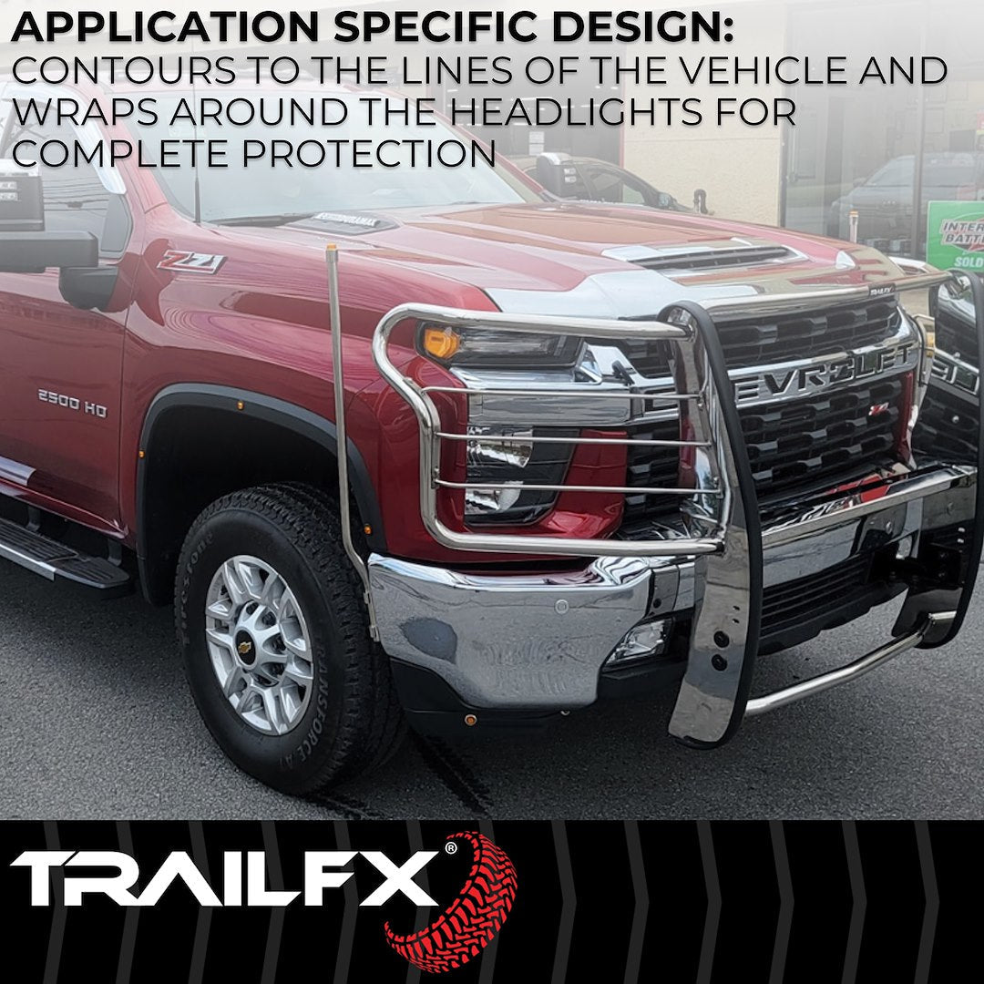 TrailFX Grille Guard For Toyota Tacoma -Stainless (E0046S)