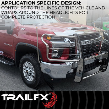 TrailFX Grille Guard For Toyota Tacoma -Stainless (E0046S)