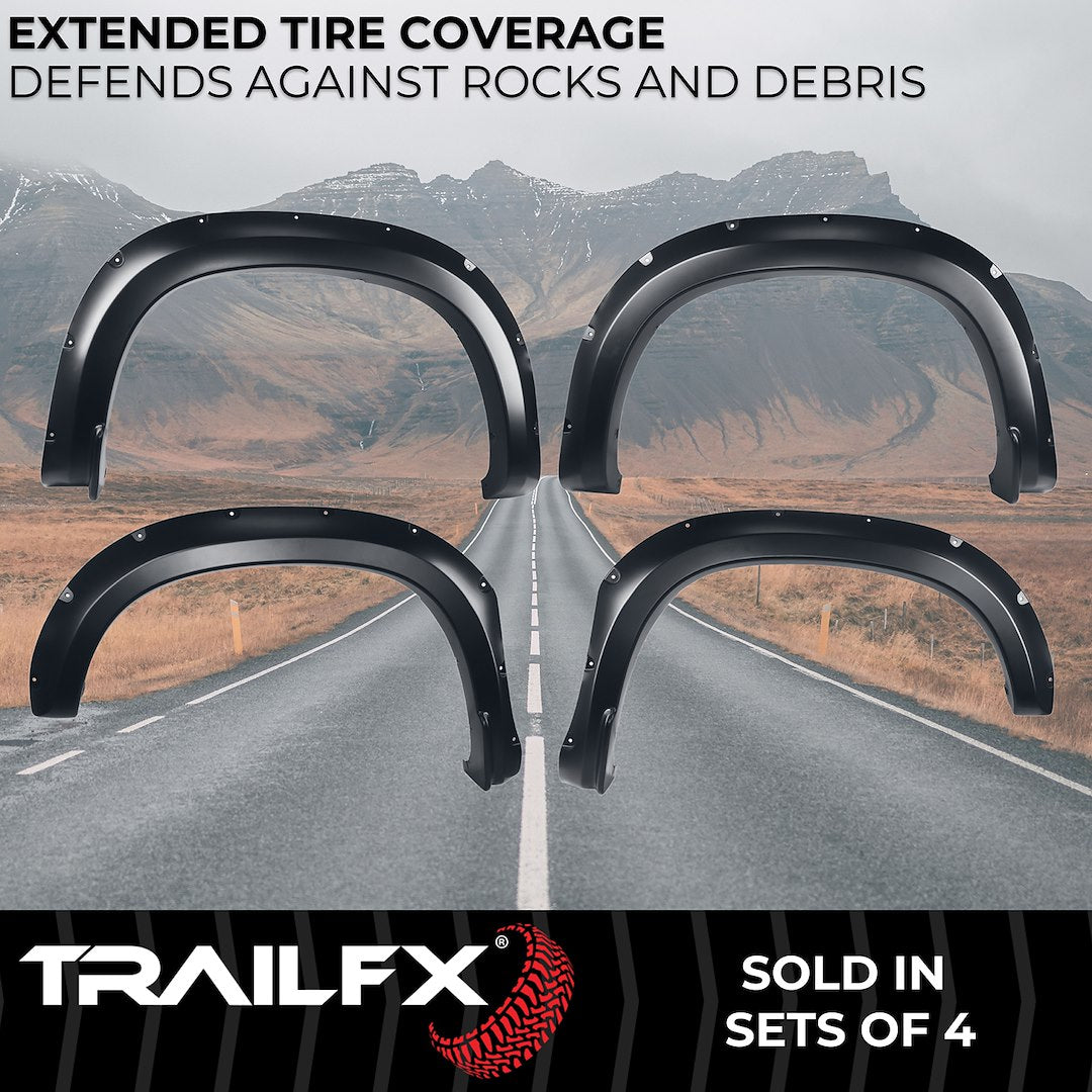TrailFX Pocket Style Fender Flares For Chevrolet Silverado 1500 (TFC3005S)